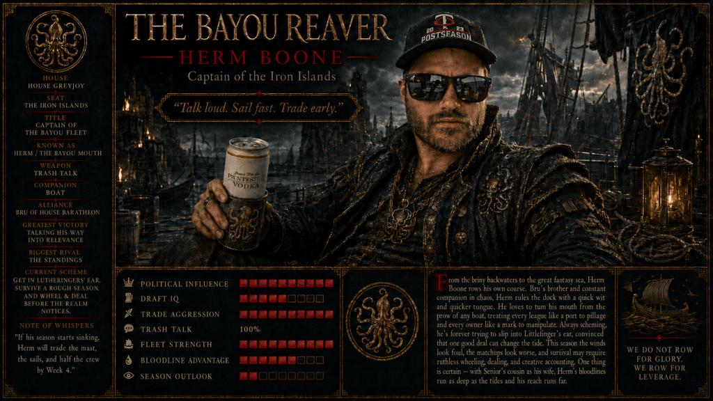 JP character profile — The Bayou Reaver