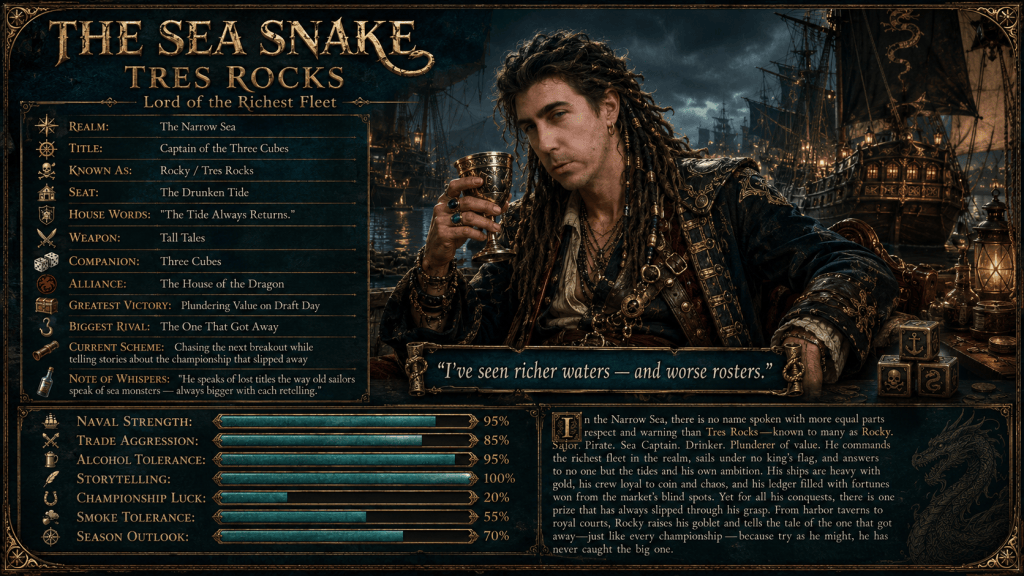 Tres character profile — The Sea Snake